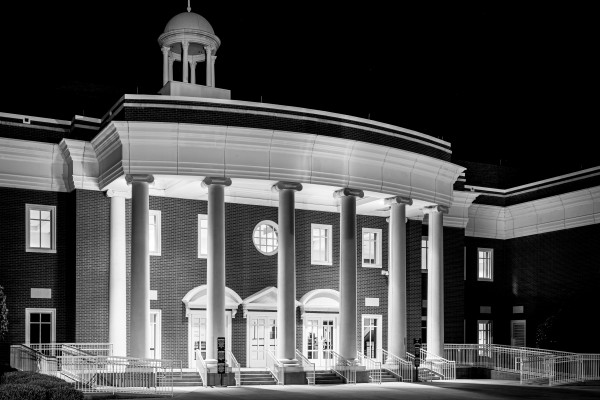 Justice Center at Night in Columbia County Evans GA 9915b  Print